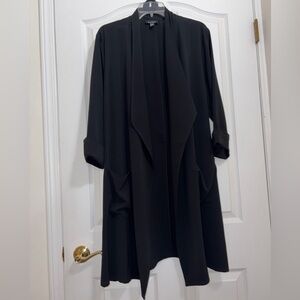 Le Chateau Classic Black Long Sleeve Cardigan Throw